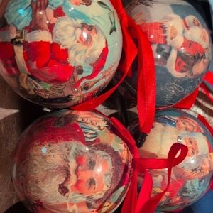 Santa Claus Holiday Ornaments Set